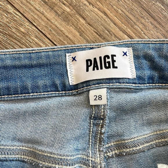 PAIGE high rise hoxton ankle skinny raw hem - Picture 4 of 10